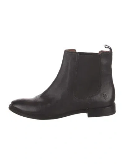 Pre-owned Frye Leather Chelsea Boots In Black