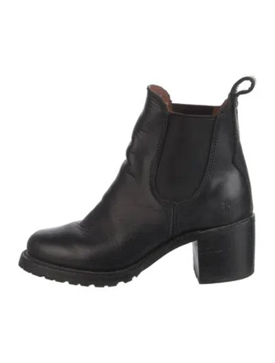 Pre-owned Frye Leather Chelsea Boots In Black