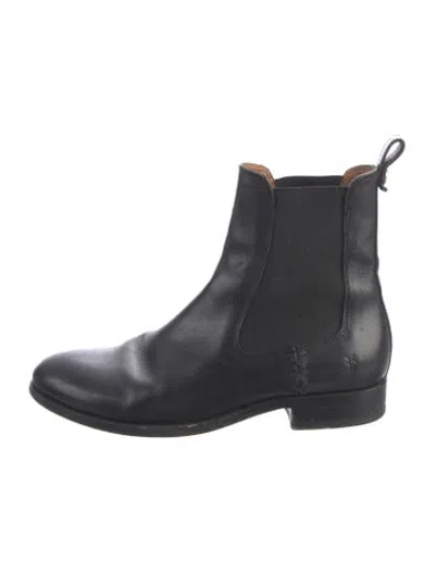 Pre-owned Frye Leather Chelsea Boots In Black