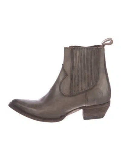 Pre-owned Frye Leather Chelsea Boots In Brown