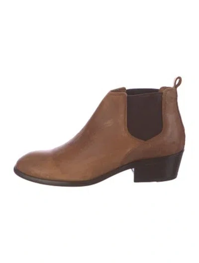 Pre-owned Frye Leather Chelsea Boots In Brown