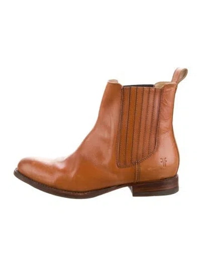 Pre-owned Frye Leather Chelsea Boots In Brown
