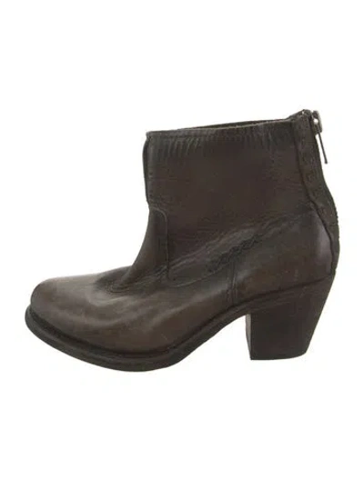 Pre-owned Frye Leather Chelsea Boots In Brown