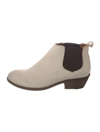 Pre-owned Frye Leather Chelsea Boots In Neutral