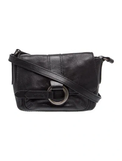 Pre-owned Frye Leather Crossbody Bag In Black