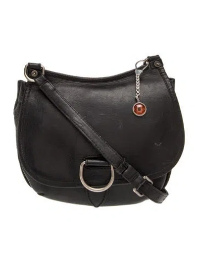 Pre-owned Frye Leather Crossbody Bag In Black/grey