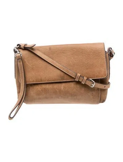 Pre-owned Frye Leather Crossbody Bag In Brown