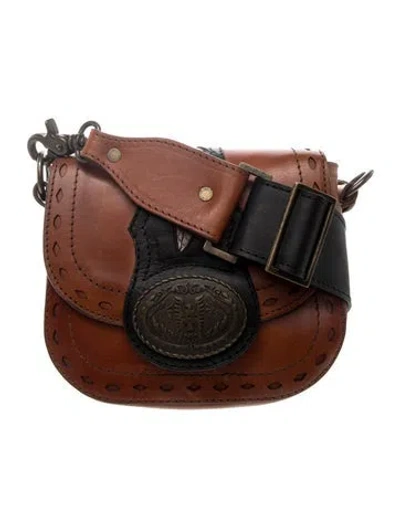 Pre-owned Frye Leather Crossbody Bag In Brown
