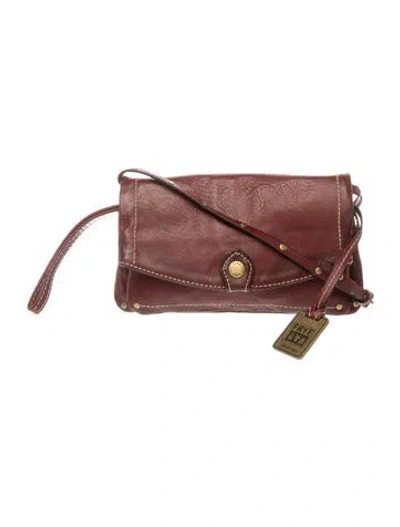 Pre-owned Frye Leather Crossbody Bag In Brown