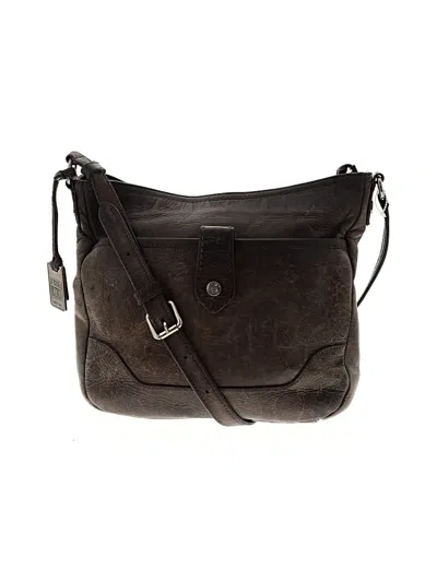 Pre-owned Frye Leather Crossbody Bag In Brown