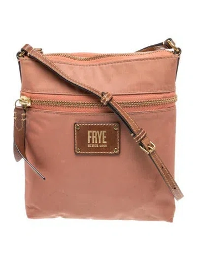 Pre-owned Frye Leather Crossbody Bag In Brown