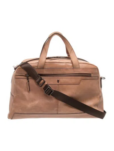 Pre-owned Frye Leather Crossbody Bag In Brown