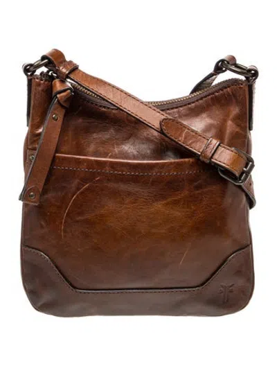 Pre-owned Frye Leather Crossbody Bag In Brown