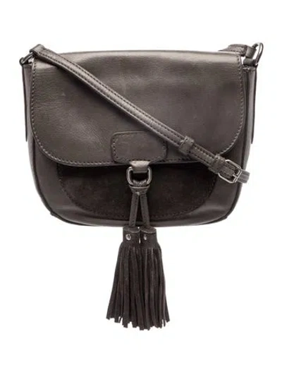 Pre-owned Frye Leather Crossbody Bag In Gray