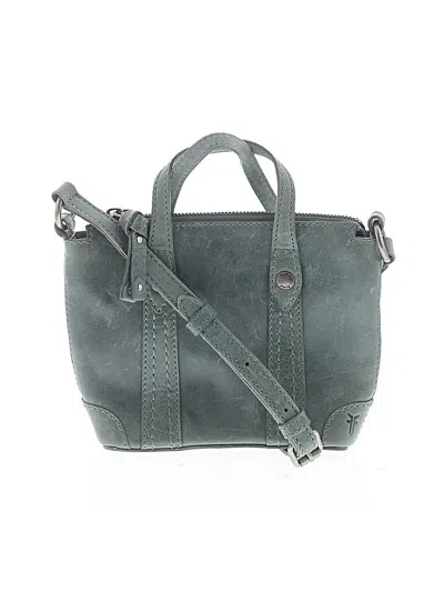 Pre-owned Frye Leather Crossbody Bag In Gray
