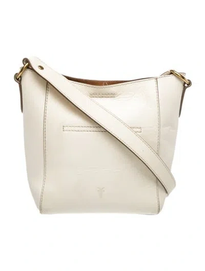 Pre-owned Frye Leather Crossbody Bag In Neutral