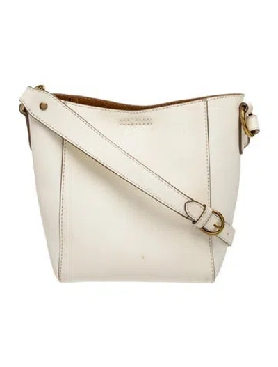 Pre-owned Frye Leather Crossbody Bag In Neutrals