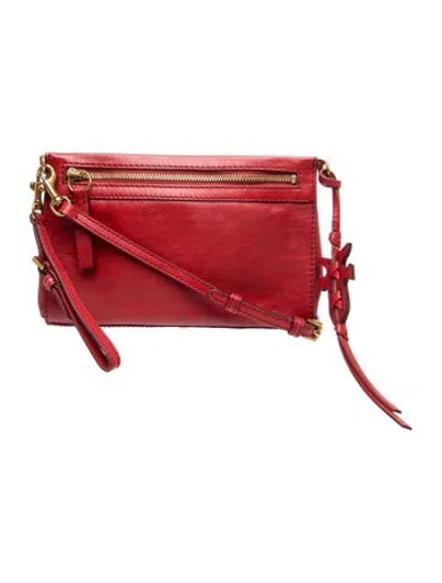 Pre-owned Frye Leather Crossbody Bag In Red