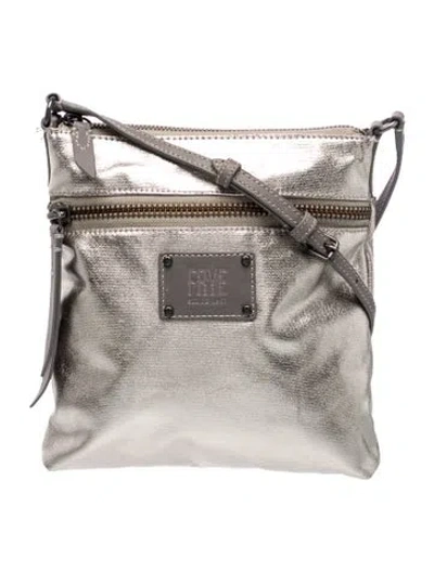 Pre-owned Frye Leather Crossbody Bag W/ Tags In Silver
