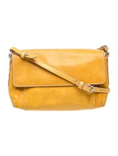 Pre-owned Frye Leather Crossbody Bag In Yellow