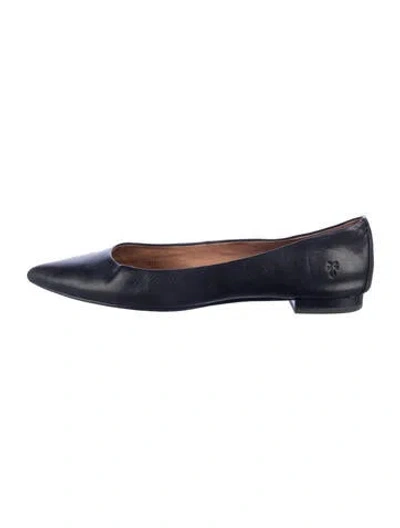 Pre-owned Frye Leather Flats In Blue