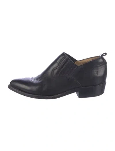 Pre-owned Frye Leather Flats In Blue