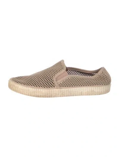 Pre-owned Frye Leather Flats In Brown