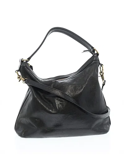 Pre-owned Frye Leather Hobo Bag In Black
