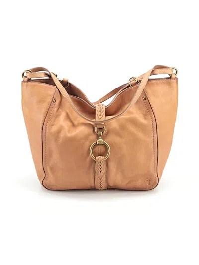 Pre-owned Frye Leather Hobo Bag In Tan