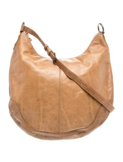 Pre-owned Frye Leather Hobo In Brown