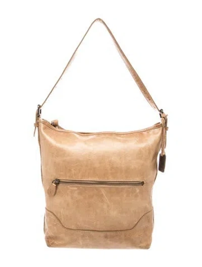 Pre-owned Frye Leather Hobo In Brown