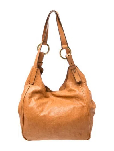 Pre-owned Frye Leather Hobo In Brown