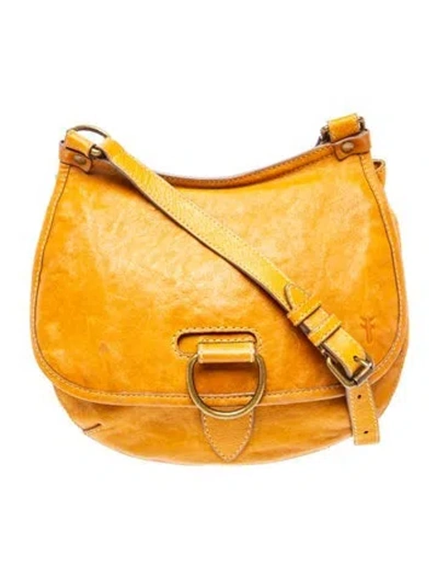 Pre-owned Frye Leather Hobo In Neutral