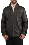 Frye Leather Jacket In Black