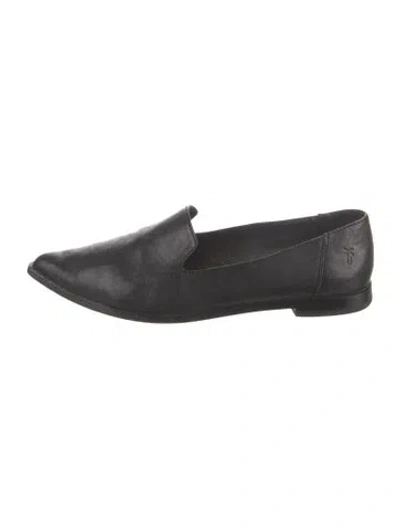 Pre-owned Frye Leather Loafers In Black