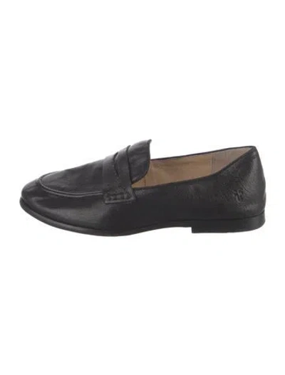 Pre-owned Frye Leather Loafers In Black