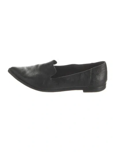 Pre-owned Frye Leather Loafers In Black
