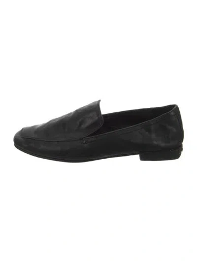 Pre-owned Frye Leather Loafers In Black
