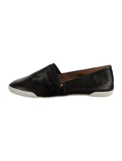 Pre-owned Frye Leather Loafers In Black