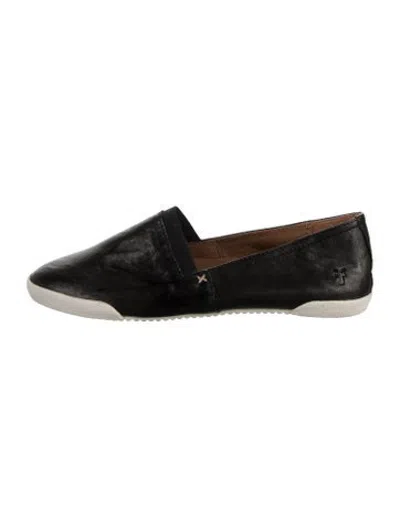 Pre-owned Frye Leather Loafers In Black