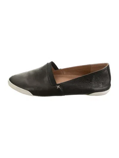 Pre-owned Frye Leather Loafers In Black