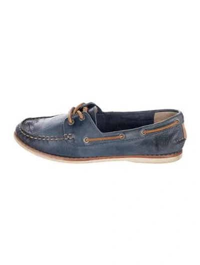 Pre-owned Frye Leather Loafers In Blue