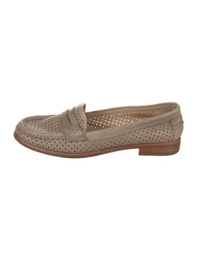 Pre-owned Frye Leather Loafers In Neutrals