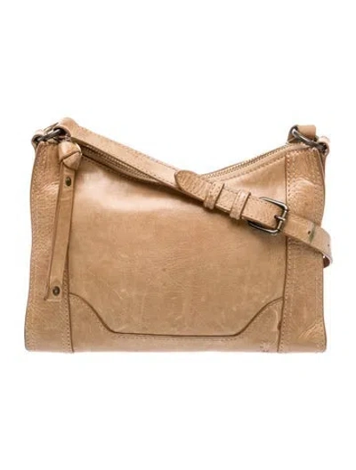 Pre-owned Frye Leather Messenger Bag In Brown