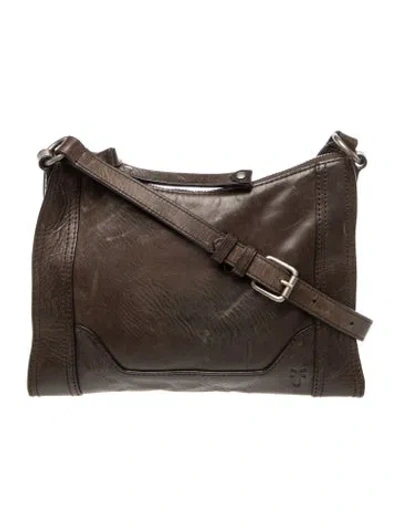 Pre-owned Frye Leather Messenger Bag In Brown