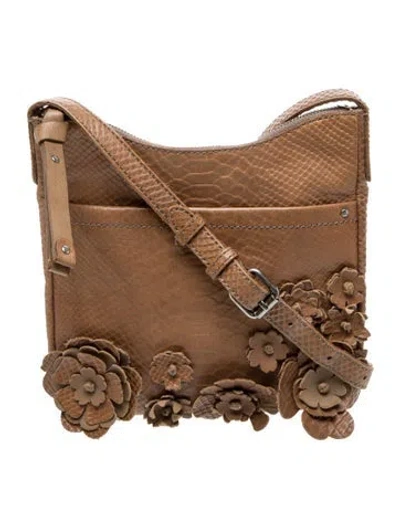 Pre-owned Frye Leather Messenger Bag In Brown