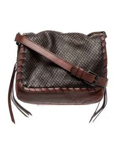 Pre-owned Frye Leather Messenger Bag In Brown