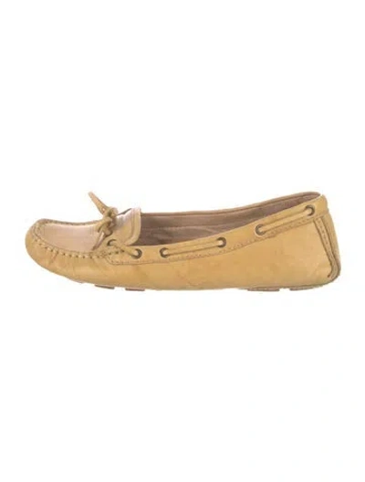 Pre-owned Frye Leather Moccasins In Yellow