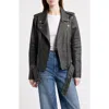 Frye Leather Moto Jacket In Black