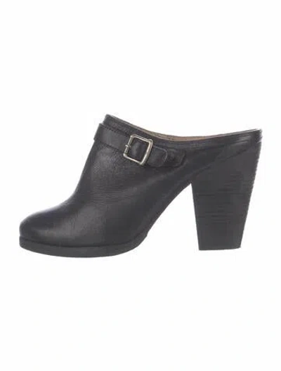 Pre-owned Frye Leather Mules In Black